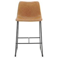 Vesta Faux Leather Counter Stool, (Set of 2)