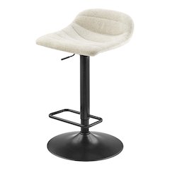 Koa Boucle Gaslift Swivel Bar Stool, (Set of 2)