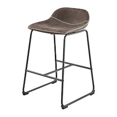 Leighton Faux Leather Counter Stool, (Set of 2)