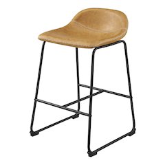 Leighton Faux Leather Counter Stool, (Set of 2)