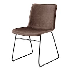 Bruce Faux Leather Dining Side Chair, (Set of 2)