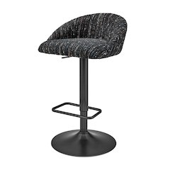 Jorrell Boucle Gaslift Swivel Bar Stool, (Set of 2)