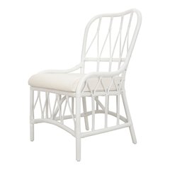 Ayanna Rattan Dining Side Chair - White