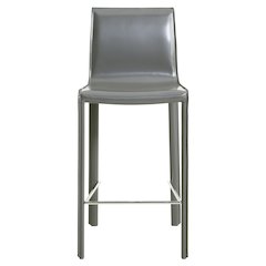 Gervin Recycled Leather Counter Stool, (Set of 2)