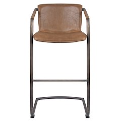 Indy Faux Leather Bar Stool, (Set of 2)