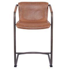 Indy Faux Leather Counter Stool, (Set of 2)