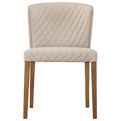 Albie Diamond Stitching Faux Leather Dining Side Chair, (Set of 2)