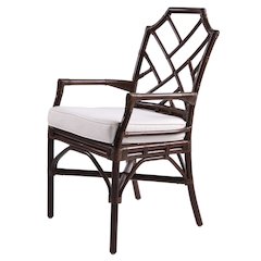 Arm Chair. Leg color: Paloma Brown.