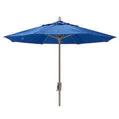 7.5' Oct Market 8 Rib Crank Lift with Pacific Blue Marine Grade Solution Canopy