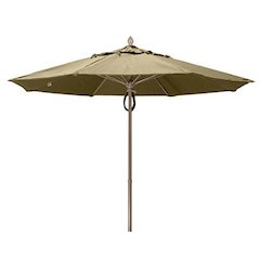 9' Oct Market 8 Rib with Antique Beige Marine Grade Solution Dyed Acrylic Canopy