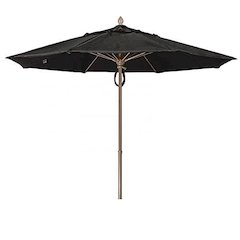 7.5' Oct Market 8 Rib with Black Marine Grade Solution Dyed Acrylic Canopy