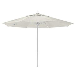 7.5' Oct Market 8 Rib with Natural White Marine Grade Solution Canopy
