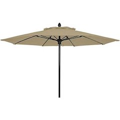7.5' Oct Market 8 Rib with Antique Beige Marine Grade Solution Canopy