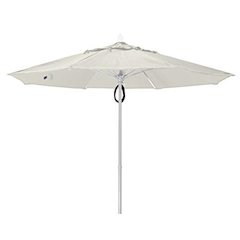 9' Oct Market 8 Rib with Natural White Marine Grade Solution Dyed Acrylic Canopy