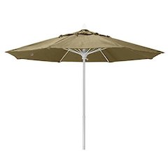 7.5' Oct Market 8 Rib with Antique Beige Marine Grade Solution Canopy