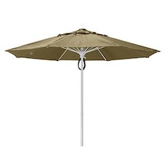 9' Oct Market 8 Rib with Antique Beige Marine Grade Solution Dyed Acrylic Canopy