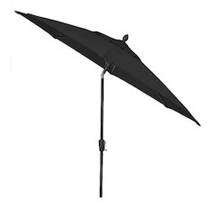 7.5' Oct Patio Umbrella 6 Rib Crank with Forest Green Solution Dyed Poly Canopy