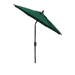 7.5' Oct Patio Umbrella 6 Rib with Forest Green Solution Dyed Poly Canopy