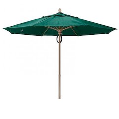 7.5' Oct Market 8 Rib with Forest Green Marine Grade Solution Canopy