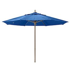 7.5' Oct Market 8 Rib with Pacific Blue Marine Grade Solution Canopy