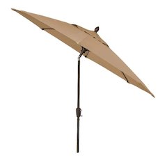 9' Oct Market 8 Rib Crank with Pacific Blue Marine Grade Solution Canopy