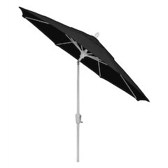 9' Oct Market 8 Rib Crank with Natural White Marine Grade Solution Canopy