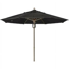 9' Oct Market 8 Rib with Black Marine Grade Solution Dyed Acrylic Canopy