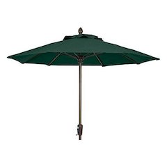 9' Oct Market 8 Rib with Forest Green Marine Grade Solution Dyed Acrylic Canopy