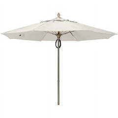 9' Oct Market 8 Rib with Natural White Marine Grade Solution Dyed Acrylic Canopy
