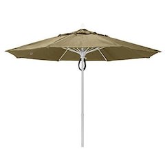 9' Oct Market 8 Rib with Antique Beige Marine Grade Solution Dyed Acrylic Canopy