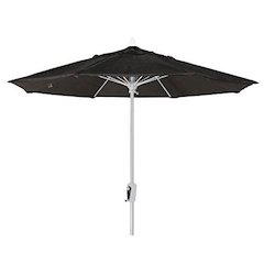 9' Oct Market 8 Rib with Black Marine Grade Solution Dyed Acrylic Canopy