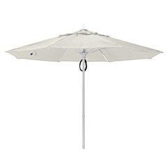9' Oct Market 8 Rib with Natural White Marine Grade Solution Dyed Acrylic Canopy