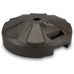 16" Dia Plastic Champagne Umbrella Base Fits 1.5" Dia Umbrella Poles