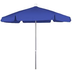 7.5' Hex Garden Umbrella 6 Rib In Pacific Blue Vinyl Coated Weave