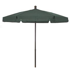 7.5' Hex Garden Umbrella 6 Rib In Forest Green Vinyl Coated Weave