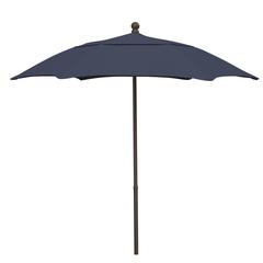 7.5' Oct Patio Umbrella 6 Rib with Navy Blue Solution Dyed Poly Canopy