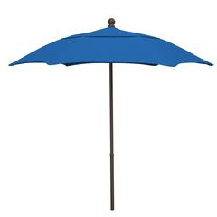 7.5' Oct Patio Umbrella 6 Rib with Pacific Blue Solution Dyed Poly Canopy