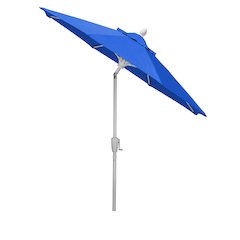 7.5' Oct Market 8 Rib Crank with Pacific Blue Marine Grade Solution Canopy