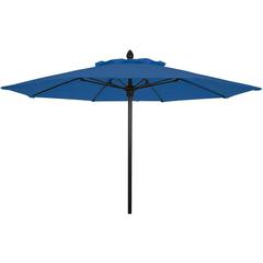 7.5' Oct Market 8 Rib with Pacific Blue Marine Grade Solution Canopy