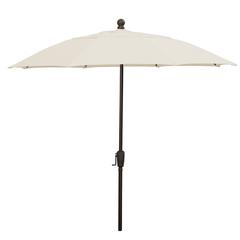 9' Oct Patio Umbrella 8 Rib Crank Lift with Natural Solution Dyed Poly Canopy