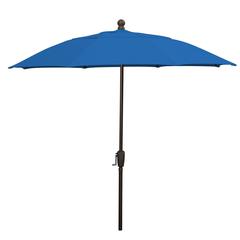 9' Oct Patio Umbrella 8 Rib Crank Lift with Pacific Blue Solution Canopy