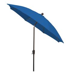 9' Oct Patio Tilt Umbrella 8 Rib Crank with Pacific Blue Solution Canopy