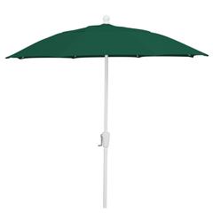 9' Oct Patio Umbrella 8 Rib Crank Lift with Forest Green Solution Canopy