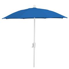 9' Oct Patio Umbrella 8 Rib Crank Lift with Pacific Blue Solution Canopy