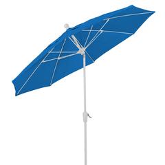 9' Oct Patio Tilt Umbrella 8 Rib Crank with Pacific Blue Solution Canopy