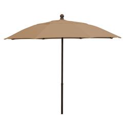 9' Oct Patio Umbrella 8 Rib with Beige Solution Dyed Poly Canopy
