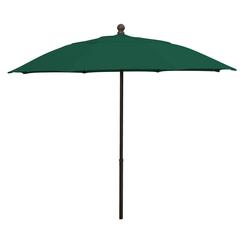 9' Oct Patio Umbrella 8 Rib with Forest Green Solution Dyed Poly Canopy