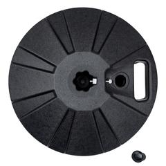 16" Dia Plastic Black Umbrella Base Fits 1.5" Dia Umbrella Poles