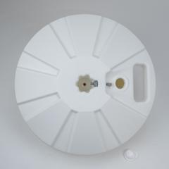 16" Dia Plastic White Umbrella Base Fits 1.5" Dia Umbrella Poles