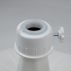 22" Diameter Resin White Umbrella Base Fits 1.5" & 2.0" Diameter Umbrella Poles